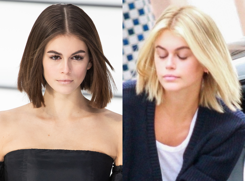 Kaia Gerber, Brown hair vs blonde hair